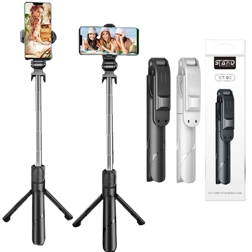 XT02 Selfie Stick Tripod with Bluetooth Remote